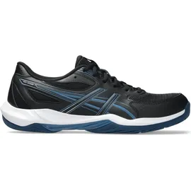 Asics GEL-FLARE 12 Netball-Schuhe, Black/Winter Sea, 44.5 - 44.5