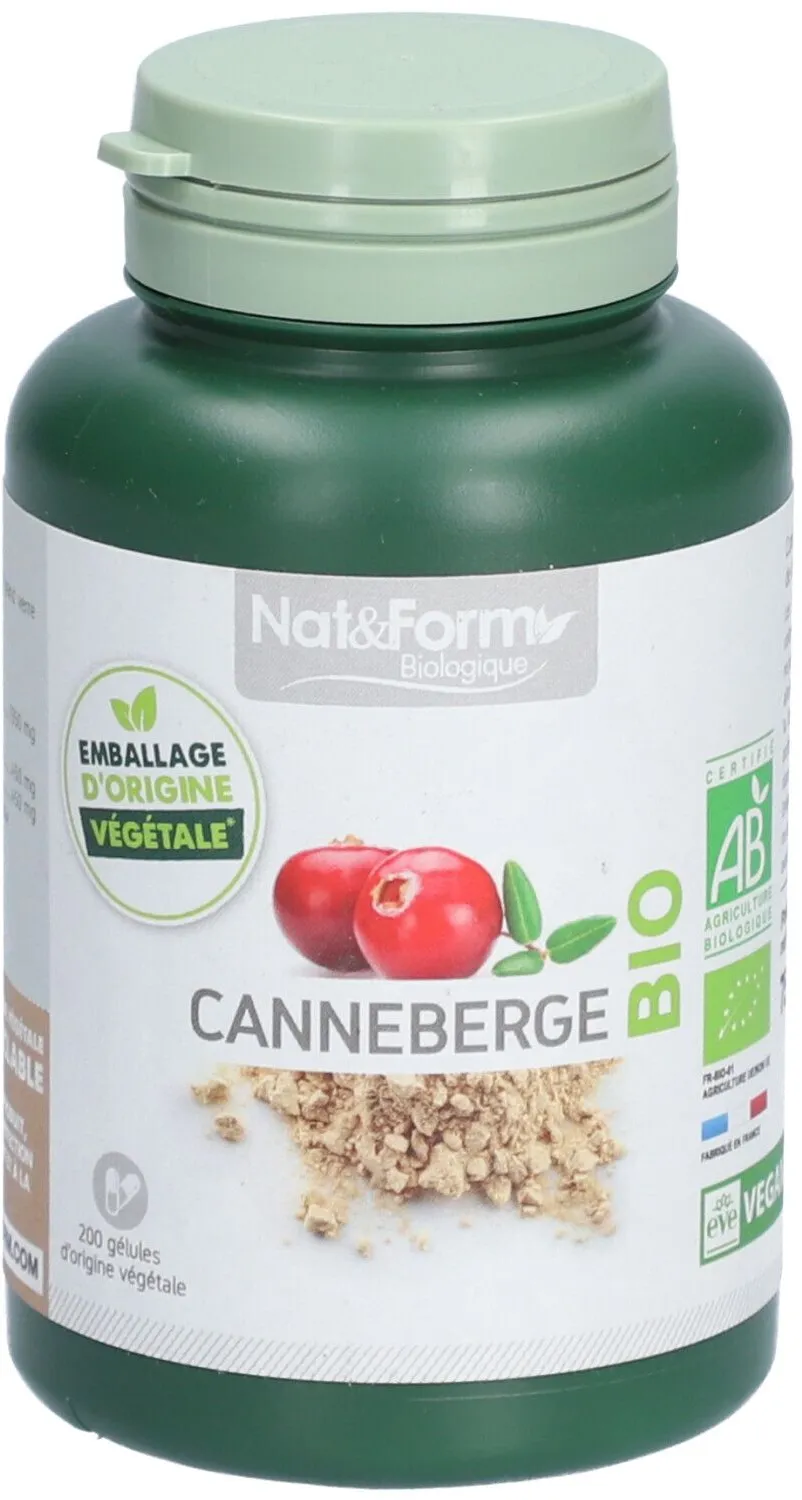 Nat&Form Bio Cranberry Kapseln 200 Kapseln