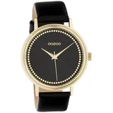 Oozoo Damen Armbanduhr Timepieces Analog Leder schwarz UOC10835