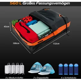 Costway 600L Schwarz