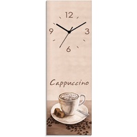 Artland Wanduhr »Cappuccino - Kaffee«, wahlweise mit Quarz- oder Funkuhrwerk, lautlos ohne Tickgeräusche, beige