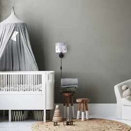 Paco Home Wandleuchte "Ela 214", schwarz, 1, Ø 18cm H: 26,5cm, Leuchten, Kinderlampe Wandlampe Mit Schalter Ø 18cm Lama Rosa Grau Kabel 3m E14, Wandleuchte