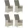 SonnenPartner Gartenstuhl 65 x 72 x 102 cm grau/weiß/bronze 4 St.