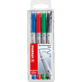 Stabilo Folienstift OHPen universal 4 St. Blau/Grau/Grün/Rot/Schwarz