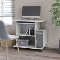vidaXL Schreibtisch Hochglanz Weiß 80x50x75 cm Holzwerkstoff - Computertisch - Computertische - Schreibtisch - Bürotische