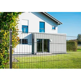 PEDDY SHIELD Doppelstabmattenzaun 20 m x 103 cm Grau/Stahl