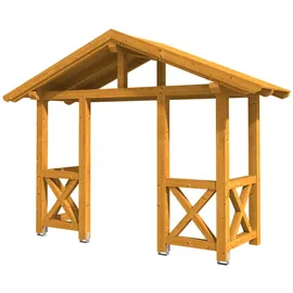 SKANHOLZ Vordach Stralsund 5 360 x 139 cm eiche hell