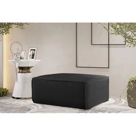 Fun Möbel Polsterhocker Designerhocker 85 x 40 x 85 cm Schwarz