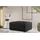 Fun Möbel Polsterhocker Designerhocker 85 x 40 x 85 cm Schwarz