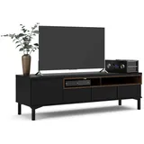 INOSIGN TV-Board »Roomers TV-Board, TV-Möbel, TV-Unit, Media-Möbel, Sideboard«, Breite/Höhe 156/48 cm, 2 offene Fächer mit Rahmen-Optik, Kabelführung, schwarz