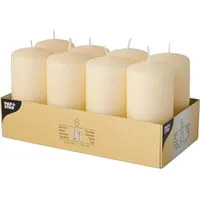 Papstar Stumpenkerze 10 x 5 cm 8 St. creme