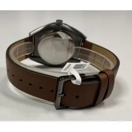 Esprit Herren Analog Quarz Uhr mit Leder Armband ES1G056L0035 Grau