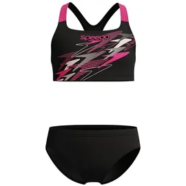 Speedo Bikini Medley Racerback Schwarz 164