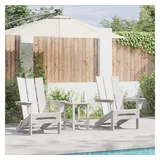 vidaXL Gartenstuhl 80,5 x 74,5 x 92 cm Weiß