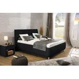 Alina Nachttisch "Nadina", blau (graublau gdu 10), B:51cm H:50cm, Microfaser GDU (100% Polyester), Tische, Nachttisch, mit Glasplatte