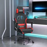 VidaXL Gaming-Stuhl mit Fußstütze Rot Schwarz