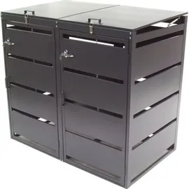 Apex Digital Mülltonnenbox 2er 240 L 57060 grau