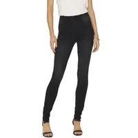 Only Damen Onlroyal Life Hw Sk Dnm Bj13963 Noos Jeans, Black Denim, M 34L EU