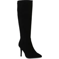 VAN HILL Klassische Stiefel in Schwarz Velours