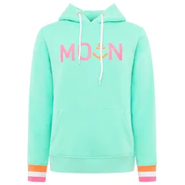 Zwillingsherz Hoodie "Rahel", Damen, Gr. M, grün (mint), Sweatware, Obermaterial: 50% Baumwolle, 50% Polyester, Basic normal, ohne Ausschnitt, angesetztes Bündchen, Sweatshirts Hoodie, Kontrastbündchen, Kängurutasche, Langarm, Kapuze, Kordelzug