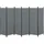 [en.casa] Sichtschutz Stellwand Spanische Wand Dunkelgrau