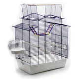 XXL Vogelkäfig Wellensittich Kanarien Freisitz Gratis Badehaus Leiter Zubehör