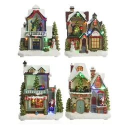 Lumineo Led-Weihnachtshaus 3Xaa Verschiedene Modelle 14X9X20Cm