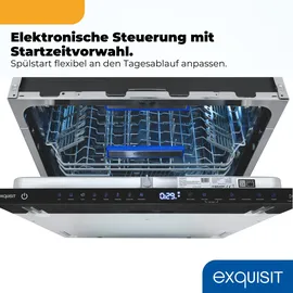 Exquisit EGSP9616-E-450B Geschirrspüler (vollintegrierbar, 598 mm)