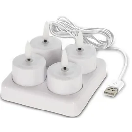 Koopmann International Teelichter 4 St. weiß