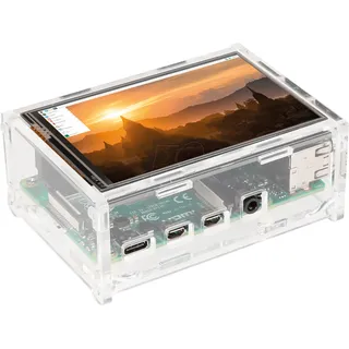 Joy-It 3.2TC Display-Gehäuse Passend für Raspberry Pi Acrylglas klar