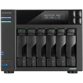 ASUSTOR Lockerstor 6 Gen2 Leergehäuse Schwarz
