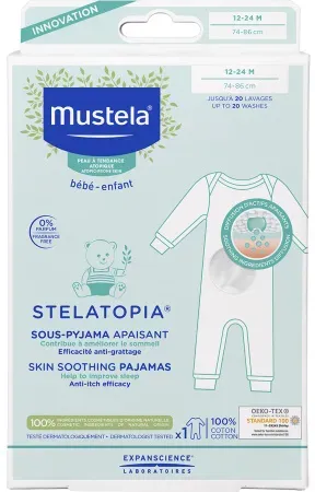 Mustela Stelatopia Hautberuhigender Pyjama Größe 2 12-24m 1 Stück