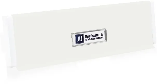 JU Briefeinwurf Einwurfklappe Briefkastenklappe Einwurfblende 02-183, verkehrsweiß