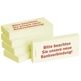 notizblock24 1301010140 Haftnotiz Bitte beachten Sie unsere Bankverbindung!"