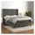 vidaXL Boxspringbett 140 x 200 cm Dunkelgrau