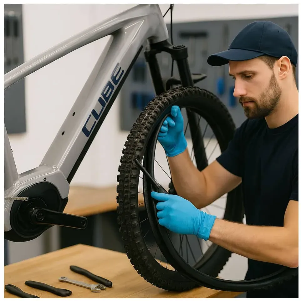 Service Fahrrad Reifen wechseln