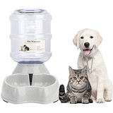 Freenfitmall Wasserspender für Haustiere, Katzen-Wassernapf, automatischer Wassernapf, großer automatischer Trinkbrunnen für Katzen und Hunde (1 Stück, blau)