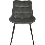 Livetastic Stuhl, Grau, Holz, Metall, Textil, Pappel, Sperrholz, konisch, 49x85x61 cm, Esszimmer, Stühle, Esszimmerstühle, Vierfußstühle