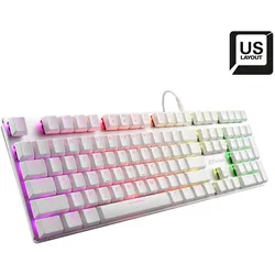 Sharkoon PureWriter RGB Red, Kabelgebunden, USB, Mechanischer Switch, QWERTY, LE