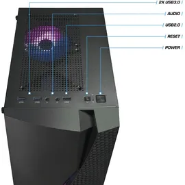 Kiebel Viper V Gaming-PC AMD Ryzen 5 5600G 2023 23,8" TFT 3,9 GHz 16 GB RAM 500 GB SSD Windows 11 Home