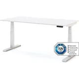 Assmann Electronic ASSMANN Elektrisch höhenverstellbarer Kinderschreibtisch JUNIOR Weiß, 120x70cm, Memoryfunktion, Kollisionsschutz, 2-fach-Motorik - Weiß