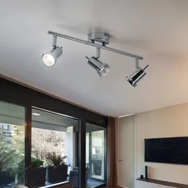 ETC Shop Deckenleuchte 3-flg. LED grau
