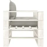 vidaXL Garten-Palettensofa mit Taupe-Kissen Holz