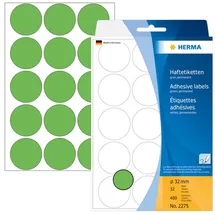 Herma Klebepunkte 2275 Grün Ø 32,0 mm 480 St.