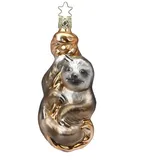 Inge Glas® Manufaktur Inge Glas - Faultier - Christbaumschmuck, Baumschmuck - Glas - 11,5 cm