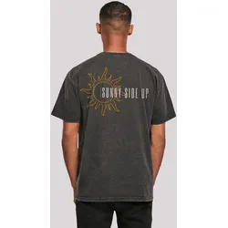T-Shirt F4NT4STIC "Sunny side up", Herren, Gr. 4XL, schwarz, Obermaterial: 100% Baumwolle, casual, oversize, Rundhals, Kurzarm ohne Bündchen, Shirts, Print