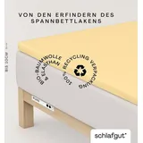 Baumwolle 90 x 190 - 100 x 220 cm yellow mid
