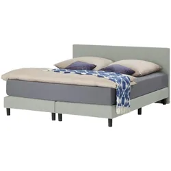 Boxspringbett  Cisano ¦ grau ¦ Maße (cm): B: 180 H: 91