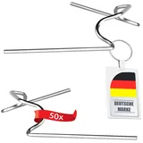 ECENCE - 50x Gewächshaus-klammern Befestigungsklammern Zubehör Gewächshaus Edelstahl