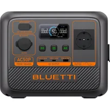 Bluetti Energie-Station Bluetti AC50P 504Wh 1 AC 3 USB LiFePO4 LCD Bluetooth Solarladegerät-kompatibel